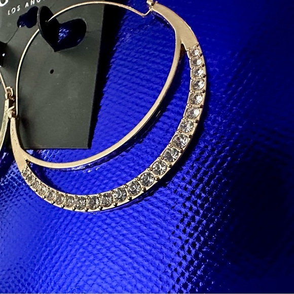 Guess Gold Crystal Embellished Earrings - Picture 3 of 6